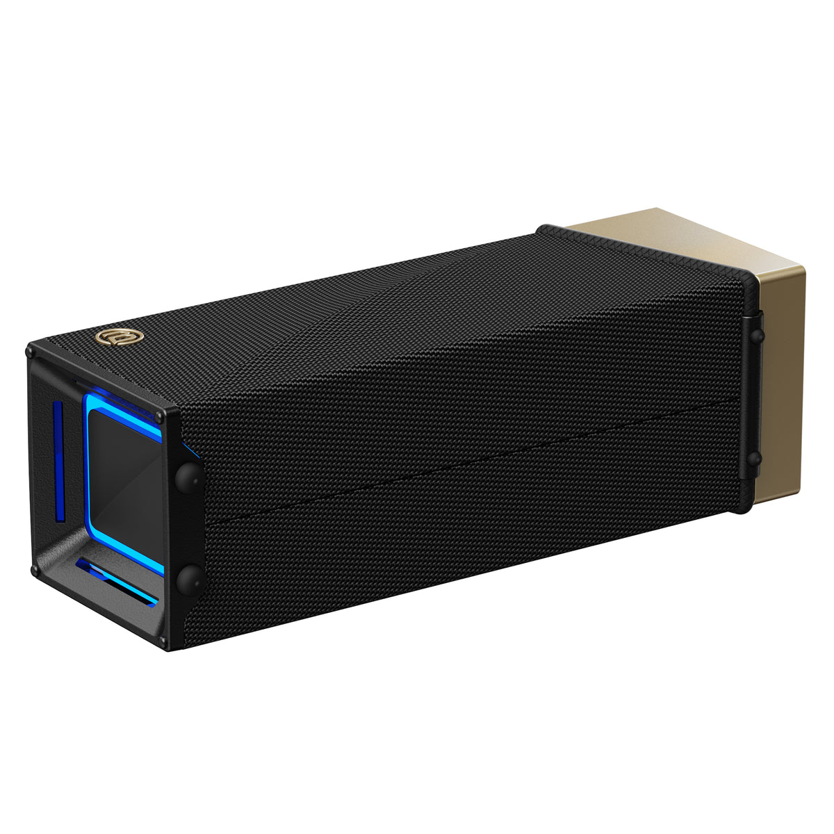 Bærbar Bluetooth-høyttaler Bugani Brief TT, 60W, RGB, vanntett, svart gull