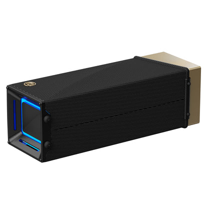 Bærbar Bluetooth-høyttaler Bugani Brief TT, 60W, RGB, vanntett, svart gull