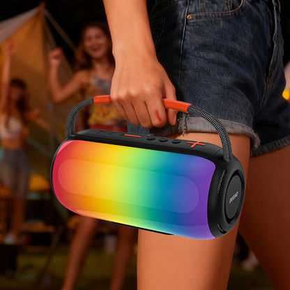 Bærbar Bluetooth-høyttaler Dudao Y21, 2 x 5W, TWS, RGB, Svart