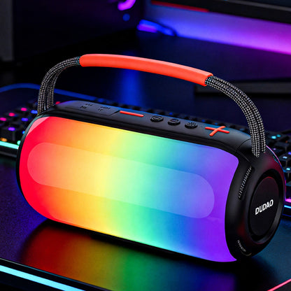 Bærbar Bluetooth-høyttaler Dudao Y21, 2 x 5W, TWS, RGB, Svart