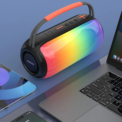 Bærbar Bluetooth-høyttaler Dudao Y21, 2 x 5W, TWS, RGB, Svart