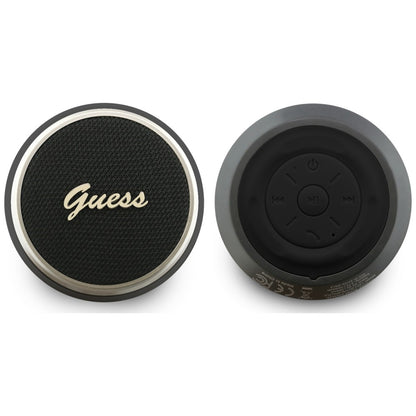 Bærbar Bluetooth-høyttaler Guess Script Metal Logo, 5W, TWS, Svart
