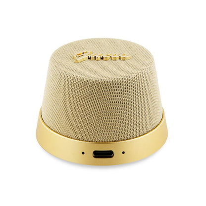 Bærbar Bluetooth-høyttaler Guess Stand Magnetic Script Metal, 3W, Gull