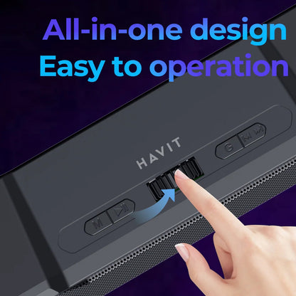 Bluetooth-høyttaler HAVIT SK772BT, 10W, Svart