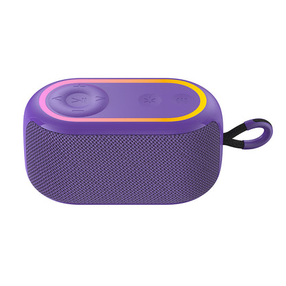 Bærbar Bluetooth-høyttaler HAVIT SK809BT, 7W, RGB, Vanntett, Lilla