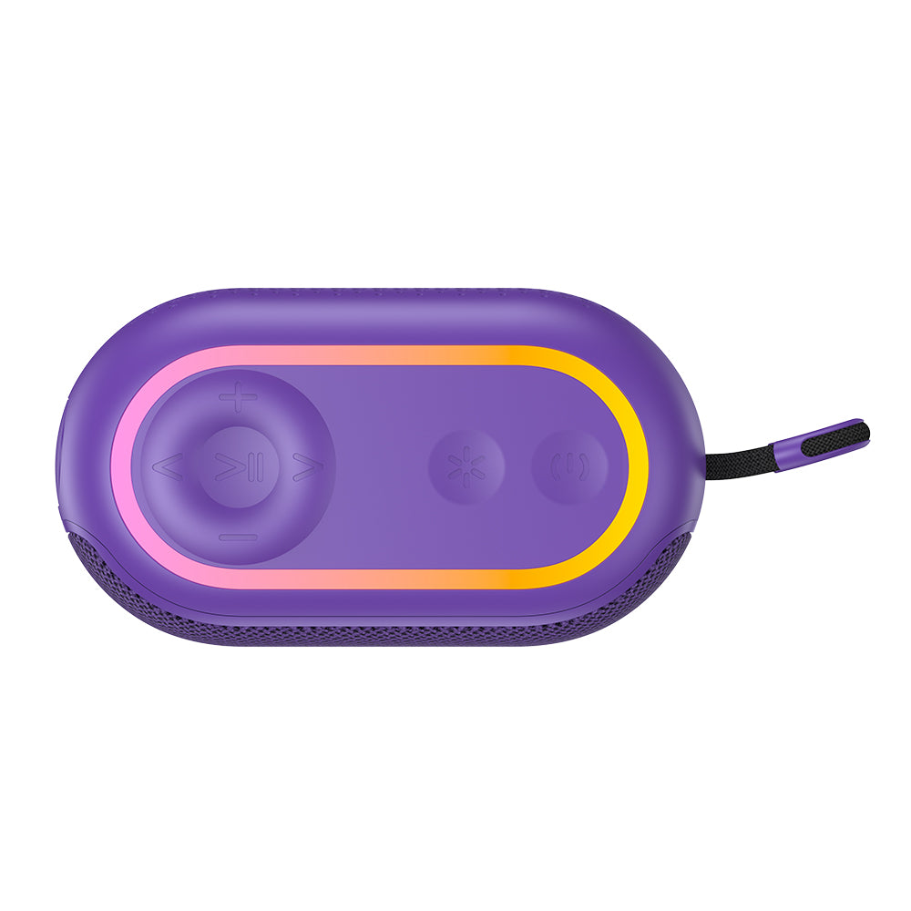 Bærbar Bluetooth-høyttaler HAVIT SK809BT, 7W, RGB, Vanntett, Lilla