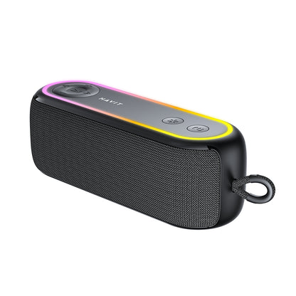 Bærbar Bluetooth-høyttaler HAVIT SK810BT, 7W, RGB, Vanntett, Svart