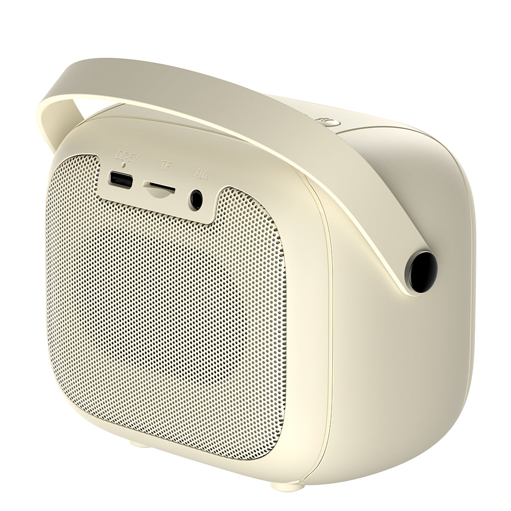 Bærbar Bluetooth-høyttaler HAVIT SK818BT Karaoke, 5W, RGB, Vanntett, Beige
