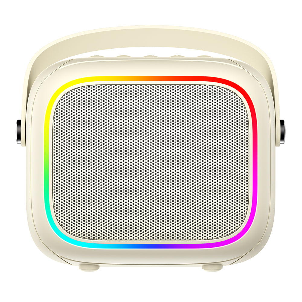Bærbar Bluetooth-høyttaler HAVIT SK818BT Karaoke, 5W, RGB, Vanntett, Beige