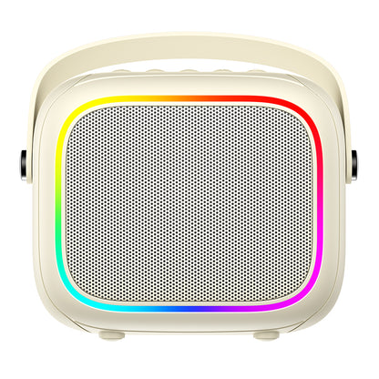 Bærbar Bluetooth-høyttaler HAVIT SK818BT Karaoke, 5W, RGB, Vanntett, Beige