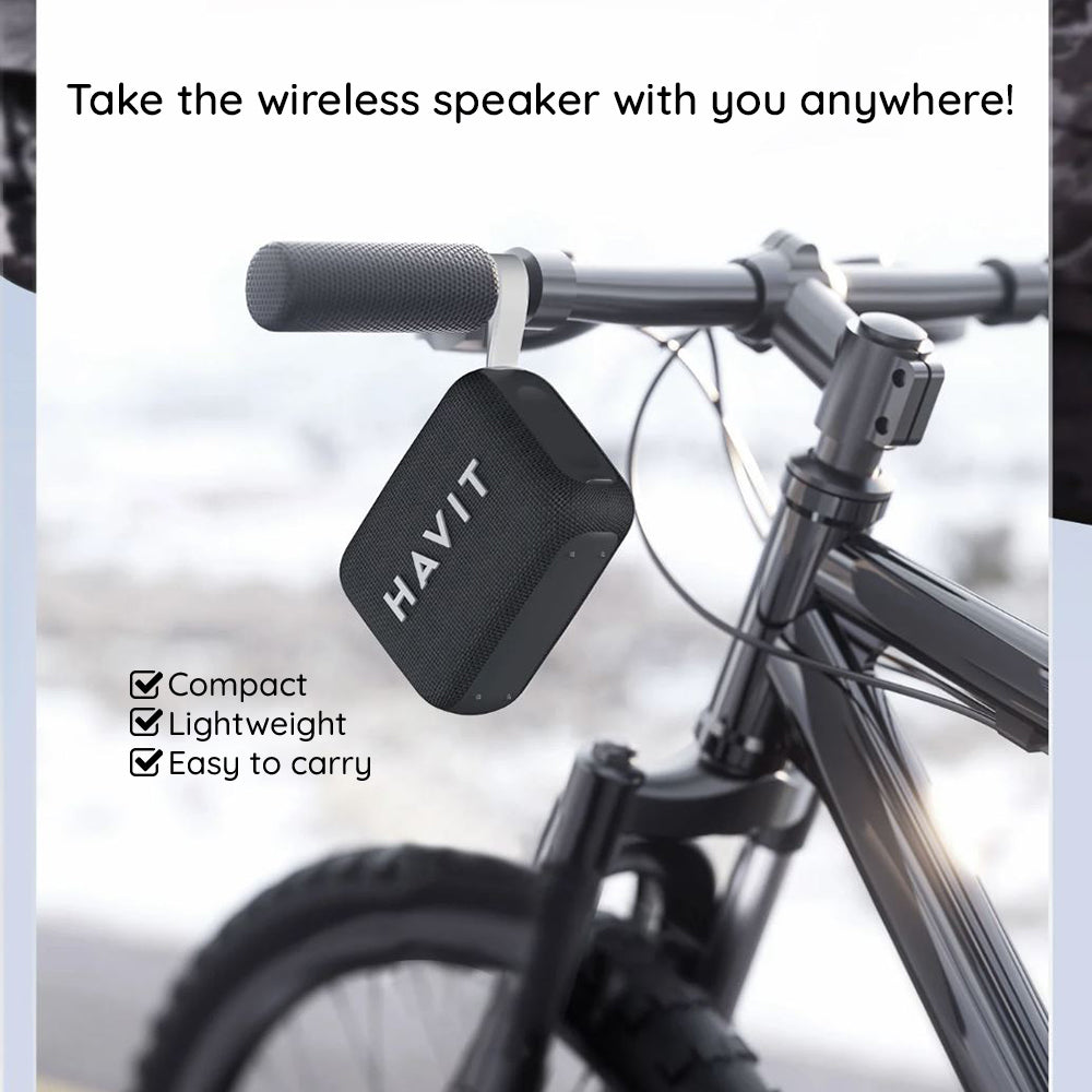 Bærbar Bluetooth-høyttaler HAVIT SK874BT, 8W, Vanntett, Svart