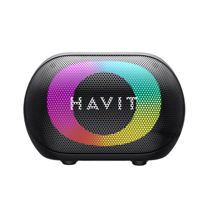 Bærbar Bluetooth-høyttaler HAVIT SK885BT, 8W, RGB, Vanntett, Svart