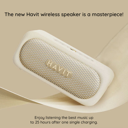 Bluetooth-høyttaler HAVIT SK905BT, 20W, Vanntett, Beige