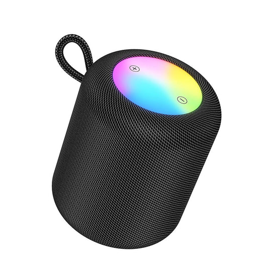 Bærbar Bluetooth-høyttaler HOCO HC30, 5W, TWS, RGB, Svart