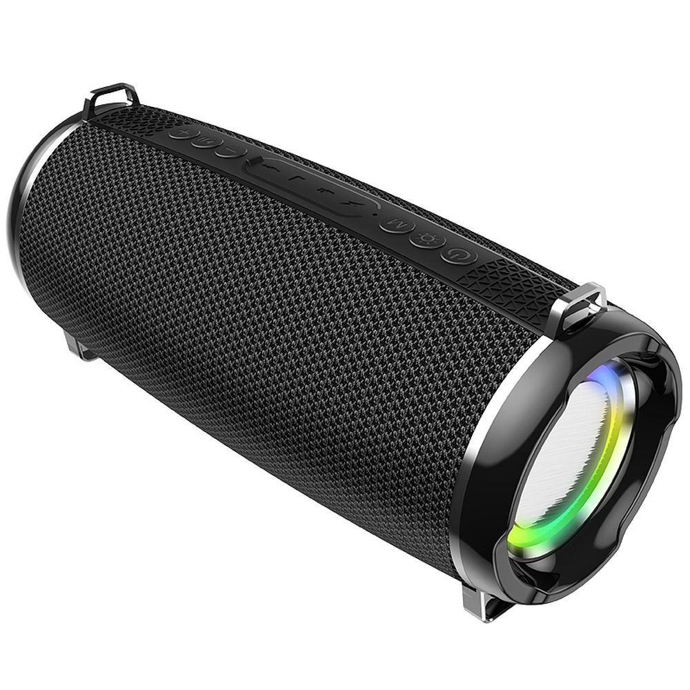 Bærbar Bluetooth-høyttaler HOCO HC2, 2 x 5W, TWS, RGB, Svart