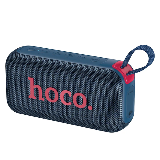 Bærbar Bluetooth-høyttaler HOCO HC32, 2 x 10W, TWS, RGB, Marineblå