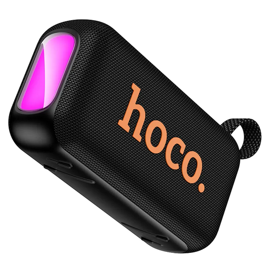 Bærbar Bluetooth-høyttaler HOCO HC32, 2 x 10W, TWS, RGB, Svart