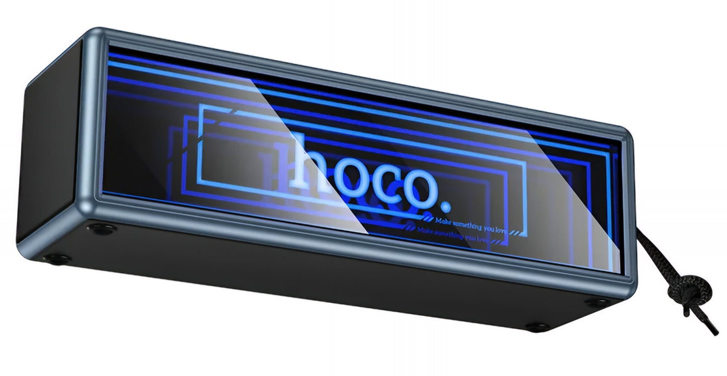Bærbar Bluetooth-høyttaler HOCO HC40, 2 x 10W, TWS, RGB, Svart