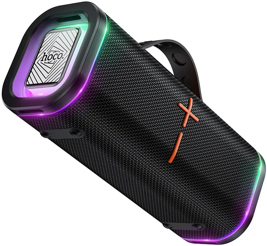 Bærbar Bluetooth-høyttaler HOCO HC51, 30W, TWS, RGB, Svart