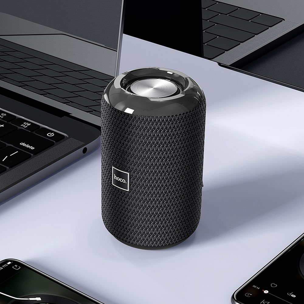 Bærbar Bluetooth-høyttaler HOCO HC1, 5W, TWS, Vanntett, Svart