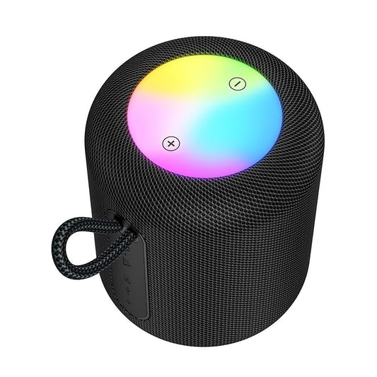 Bærbar Bluetooth-høyttaler HOCO HC30, 5W, TWS, RGB, Svart