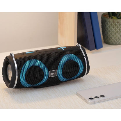 Bærbar Bluetooth-høyttaler HOCO HC12, 10W, RGB, Vanntett, Svart