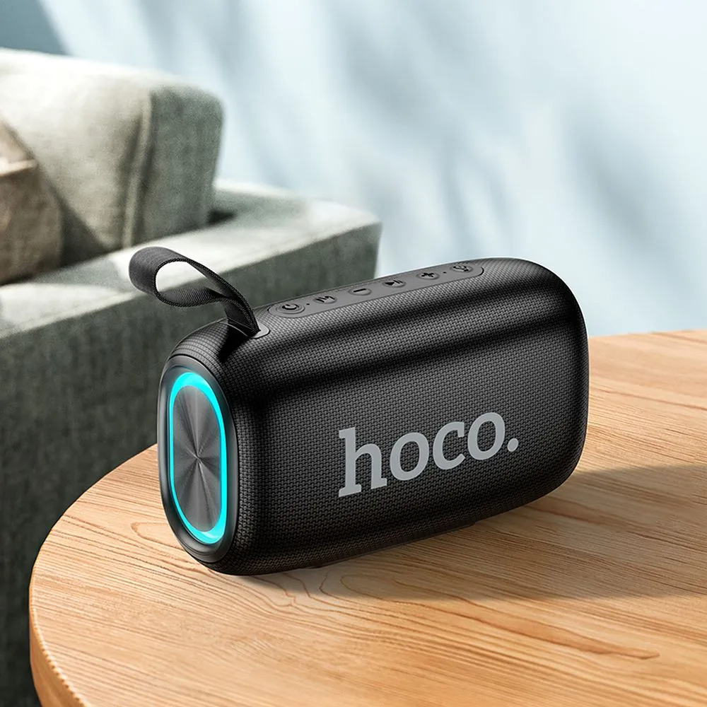 Bærbar Bluetooth-høyttaler HOCO HC25, 2 x 10W, TWS, Svart