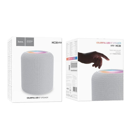 Bærbar Bluetooth-høyttaler HOCO HC30, 5W, TWS, RGB, Grå