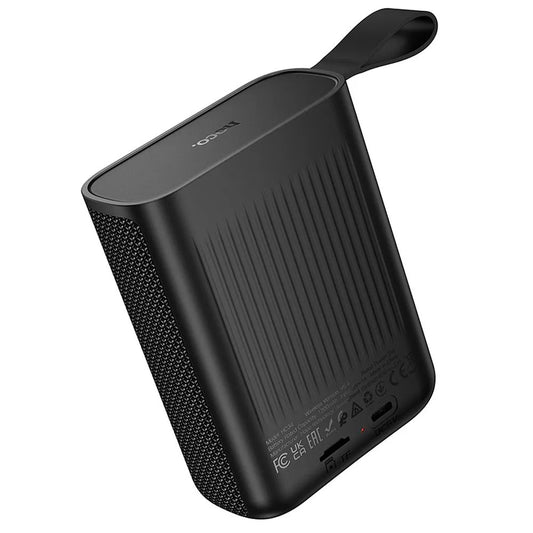 Bærbar Bluetooth-høyttaler HOCO HC34, 5W, TWS, Vanntett, Svart