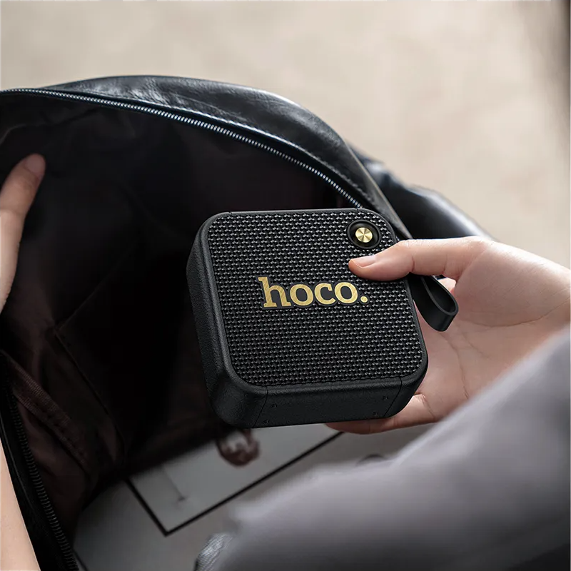 Bærbar Bluetooth-høyttaler HOCO HT1, 8W, TWS, Svart