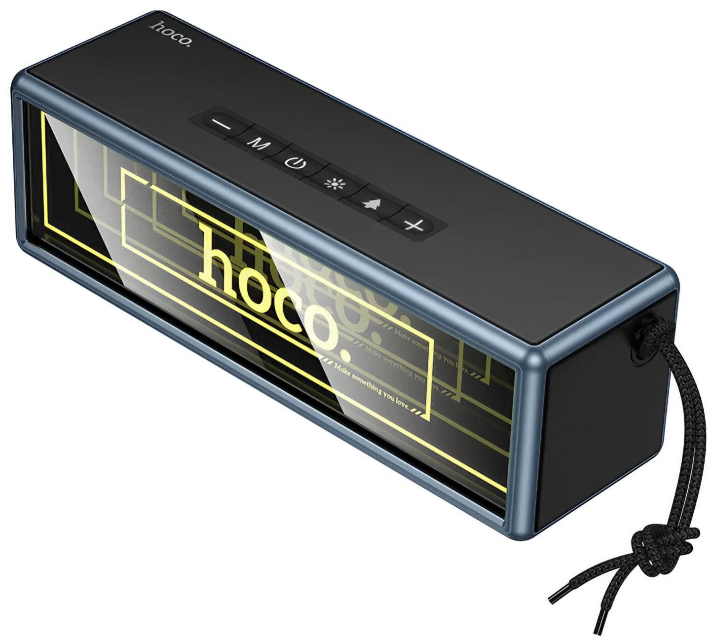 Bærbar Bluetooth-høyttaler HOCO HC40, 2 x 10W, TWS, RGB, Svart