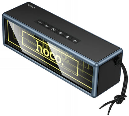 Bærbar Bluetooth-høyttaler HOCO HC40, 2 x 10W, TWS, RGB, Svart