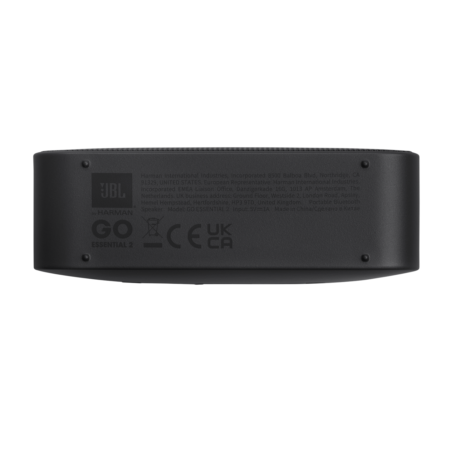 Bærbar Bluetooth-høyttaler JBL Go Essential 2, 3.1W, Pro Sound, Vanntett, Svart JBLGOES2BLKCN