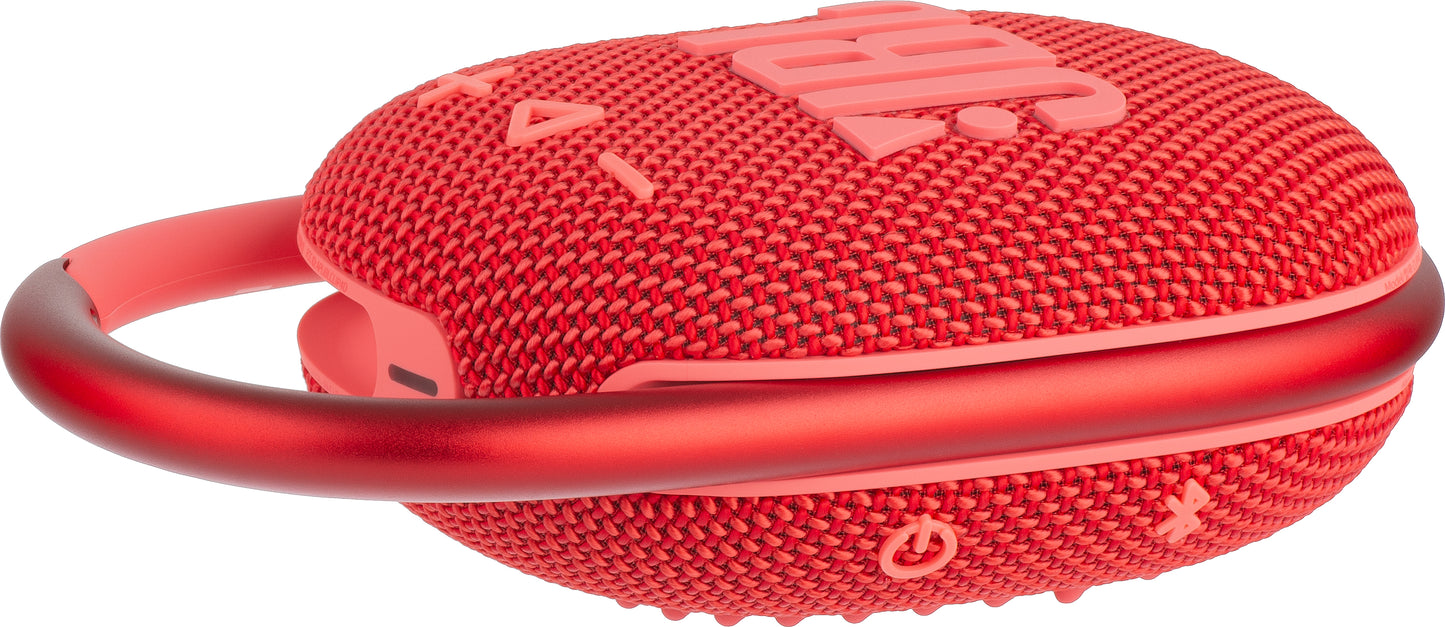 Bærbar Bluetooth-høyttaler JBL Clip 4, 5W, Pro Sound, vanntett, rød JBLCLIP4RED