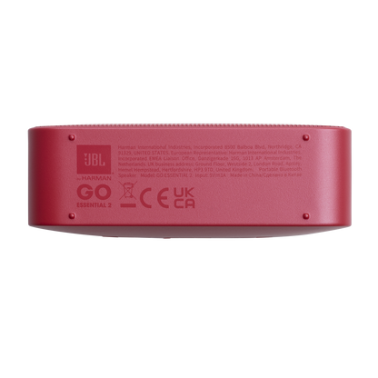 Bærbar Bluetooth-høyttaler JBL Go Essential 2, 3.1W, Pro Sound, Vanntett, Rød JBLGOES2REDCN