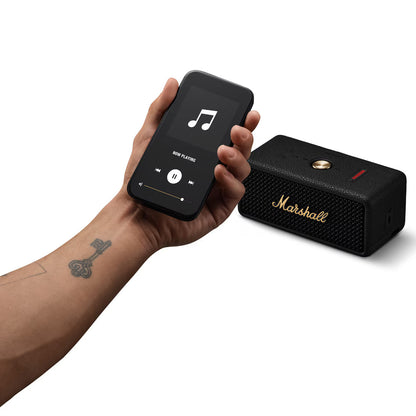 Marshall Emberton II bærbar Bluetooth-høyttaler, 20W, vanntett, svart gull
