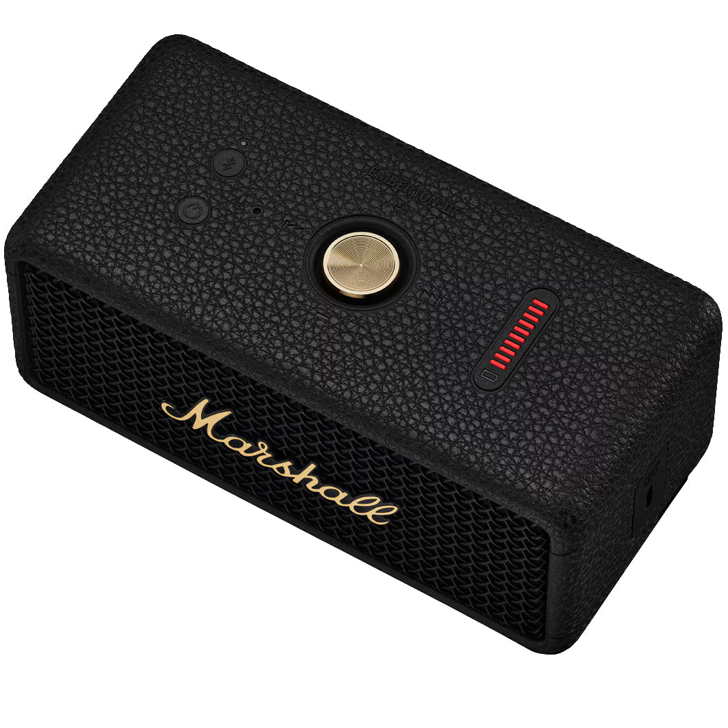 Marshall Emberton II bærbar Bluetooth-høyttaler, 20W, vanntett, svart gull