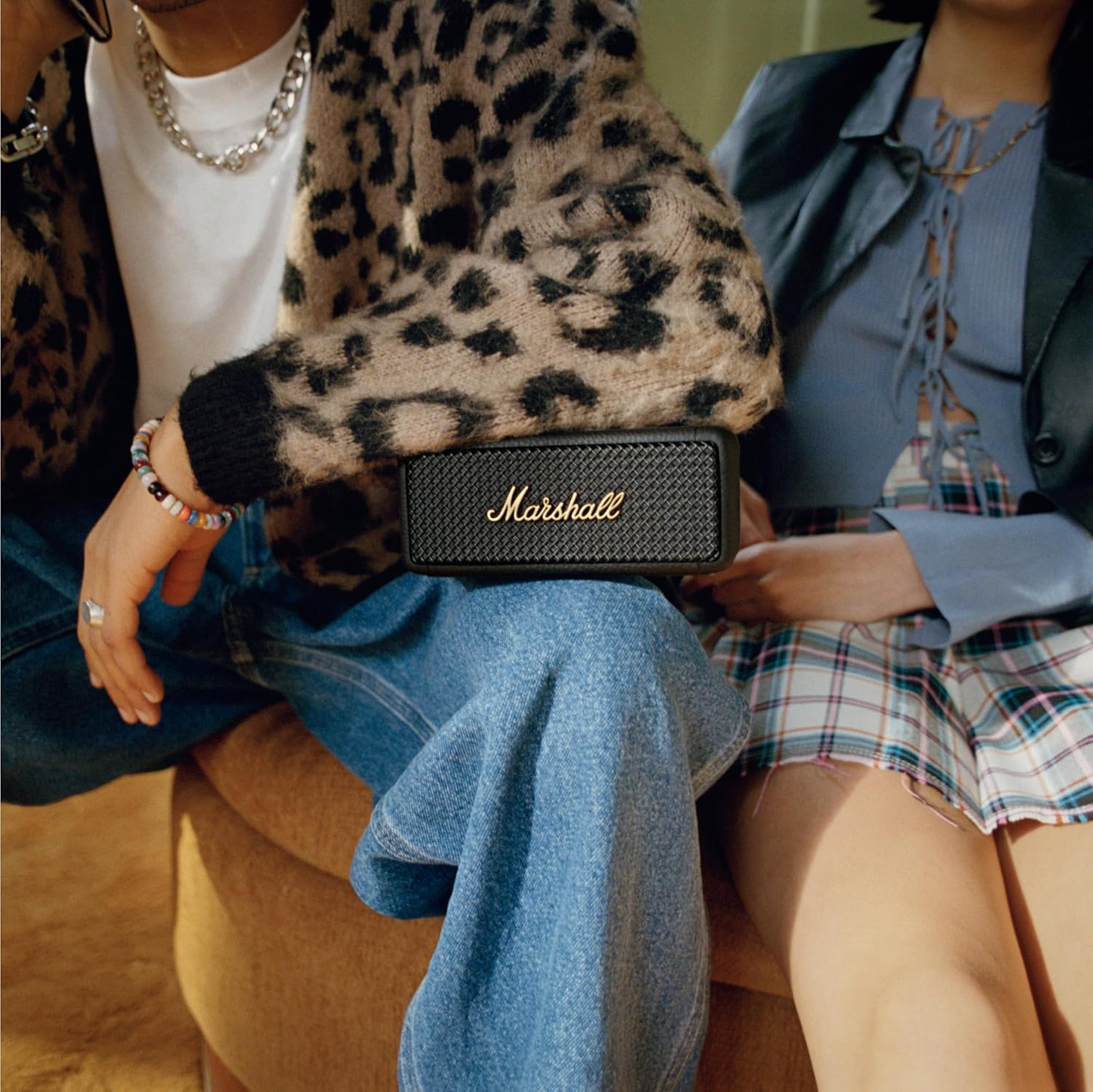 Marshall Emberton II bærbar Bluetooth-høyttaler, 20W, vanntett, svart gull