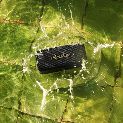 Marshall Emberton II bærbar Bluetooth-høyttaler, 20W, vanntett, svart gull