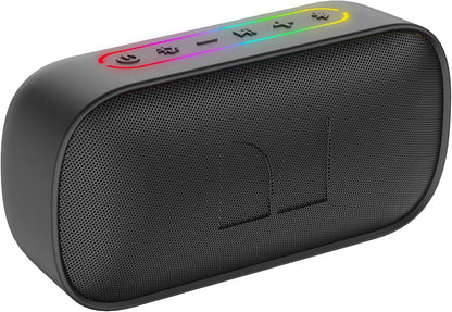 Bærbar Bluetooth-høyttaler Monster S150, 14W, TWS, RGB, Vanntett, Svart