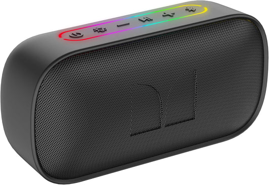 Bærbar Bluetooth-høyttaler Monster S150, 14W, TWS, RGB, Vanntett, Svart