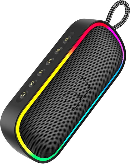 Monster S150 Plus bærbar Bluetooth-høyttaler, 40W, TWS, RGB, vanntett, svart