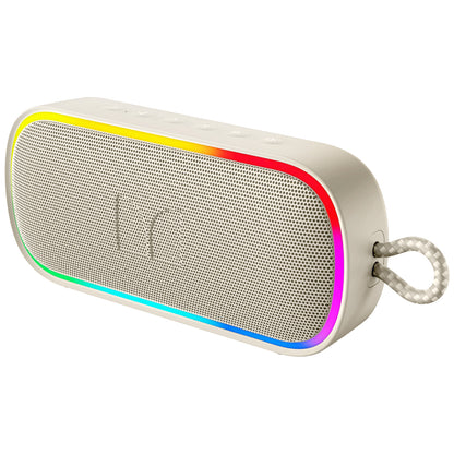 Monster S150 Plus bærbar Bluetooth-høyttaler, 40W, TWS, RGB, vanntett, lys kremfarge