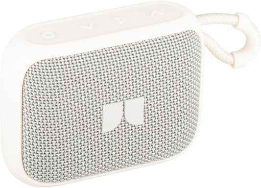 Monster S520 bærbar Bluetooth-høyttaler, 5W, TWS, RGB, vanntett, lys kremfarge