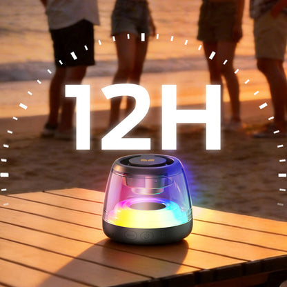 Bærbar Bluetooth-høyttaler Monster Mag Flux, 5W, TWS, RGB, Svart