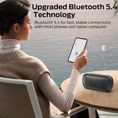 Bærbar Bluetooth-høyttaler Monster S150, 14W, TWS, RGB, Vanntett, Svart