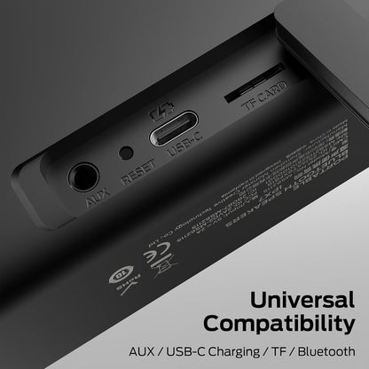 Monster S150 Plus bærbar Bluetooth-høyttaler, 40W, TWS, RGB, vanntett, svart