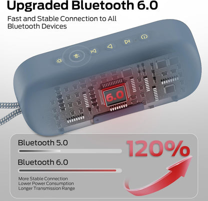 Bluetooth bærbar høyttaler Monster S150 Plus, 40W, TWS, RGB, vanntett, blå