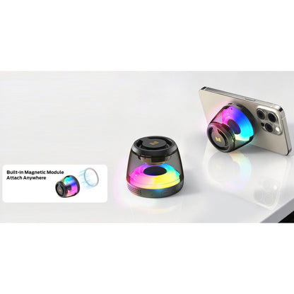 Bærbar Bluetooth-høyttaler Monster Mag Flux, 5W, TWS, RGB, Svart