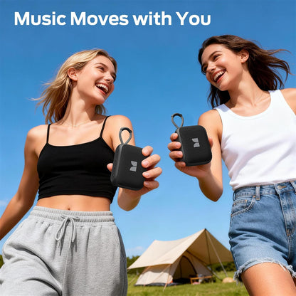 Bærbar Bluetooth-høyttaler Monster S520, 5W, TWS, RGB, Vanntett, Svart